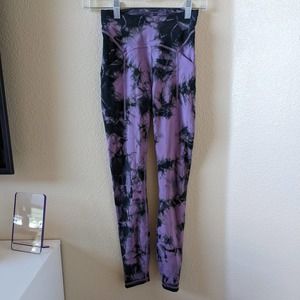 Lululemon Women's 2 Power Thru High-Rise Tight 25" Over Tie Dye Wisteria Purple